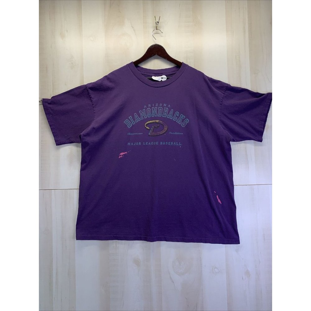 CSA 2002 Arizona Diamondbacks MLB Purple Graphic T Shirt Mens 3XL-10218